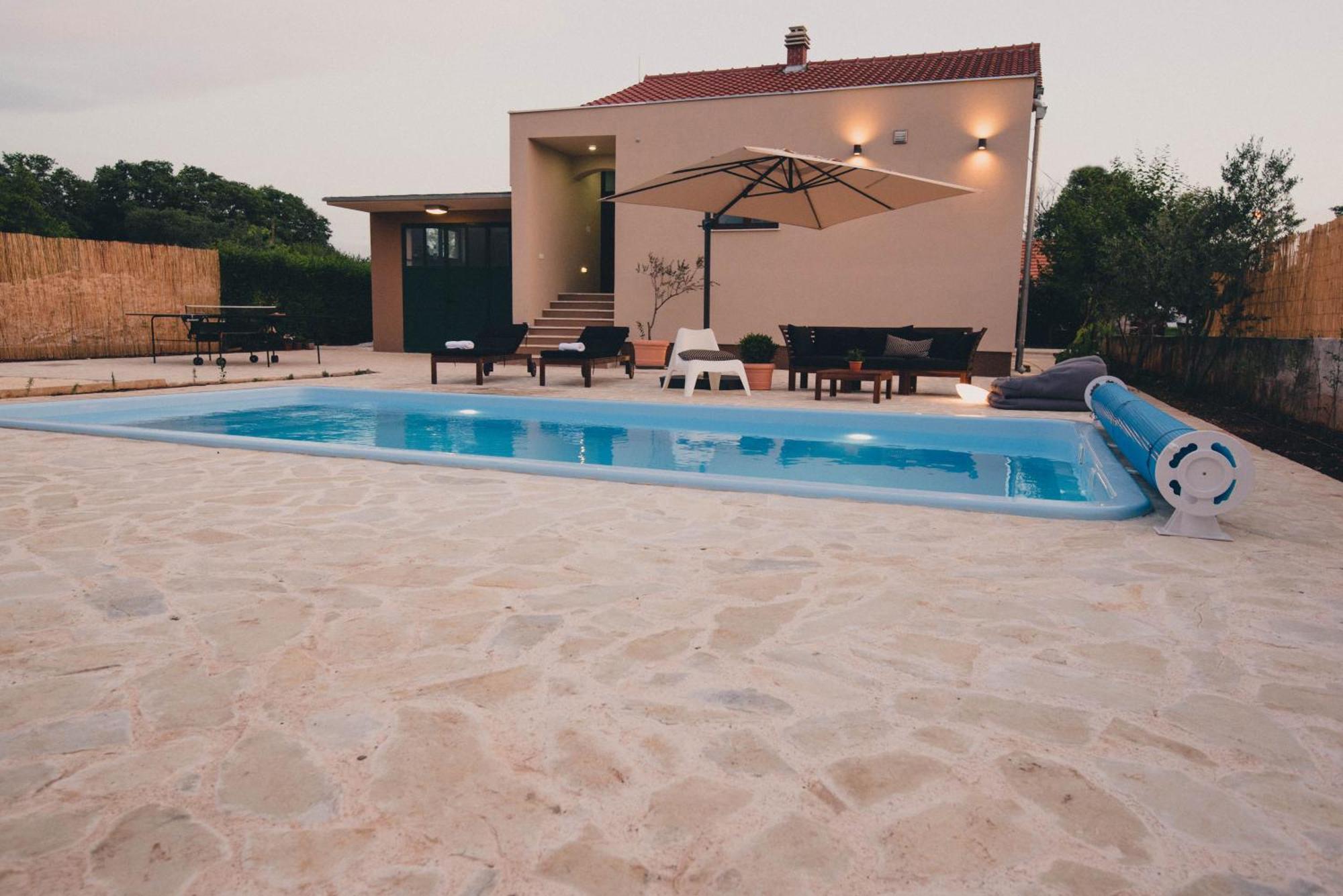 Cozy Country Home With Heated Outdoor Pool Šibenik Exterior foto